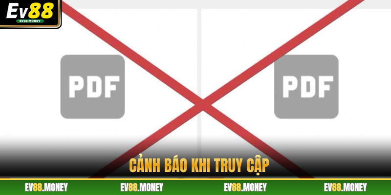 Cảnh báo khi truy cập