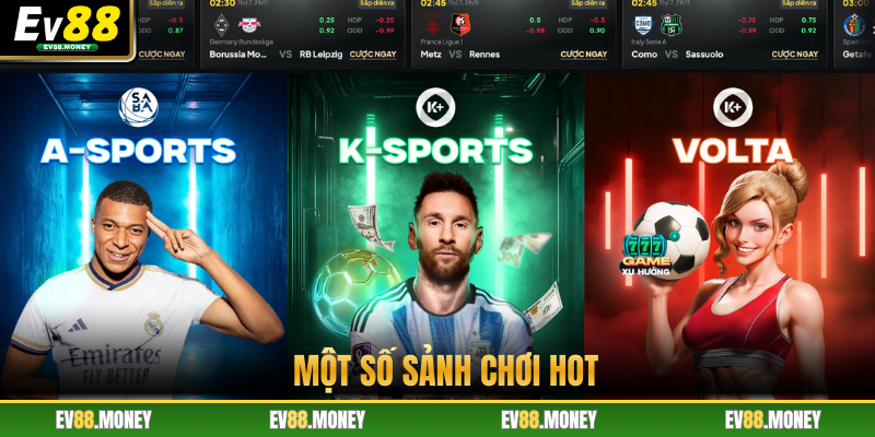 Một số sảnh chơi hot